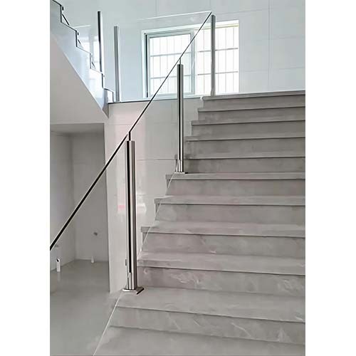 Stainless Steel Glass Stair Railing in Baghdad, Iraq – Internal Channel Posts Case Study
