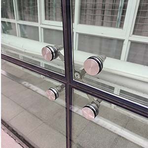 Application of 4-Arm Spider Fitting in Glass Curtain Wall structural Glass Solution