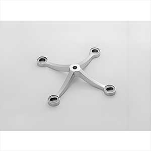 150mm Series 4-Way Stainless Steel Spider Fitting - Model RL1501 for Heavy Duty Glass Facades