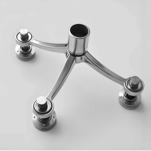 160mm 3-Way Stainless Steel Glass Spider Fitting (T-Shape) for Curtain Wall Edges