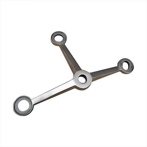 160mm 3-Way Stainless Steel Glass Spider Fitting (T-Shape) for Curtain Wall Edges