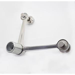Stainless Steel Double-Arm Spider Fitting 300N4 | 90° Glass Curtain Wall Connector