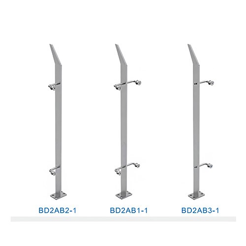 Economical 304 Stainless Steel Single Plate Glass Balustrade Post for 12-18mm Glass