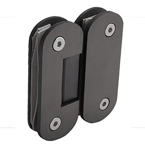 JC-A01/A02 180-Degree Semicircle Stainless Steel Glass-to-Glass Shower Hinge (Gold/Gun Ash)