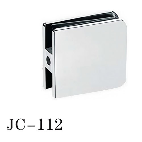 Square Single Hole 0 Degree Shower Glass Clamp JC-112