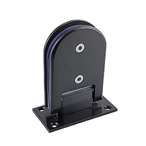 Stainless Steel 90-Degree Semicircle Fixed Glass Clamp | Wall/Floor to Glass | JC-065/066/067