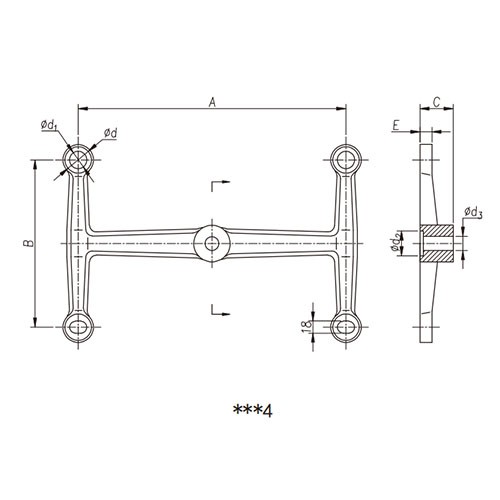 Stainless Steel Spider Fitting for Glass Curtain Wall (1–4 Arm Series)