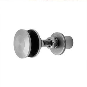 Stainless Steel Spider Routel T04 - Flat Front, 16mm Stem, for 23-26mm Glass