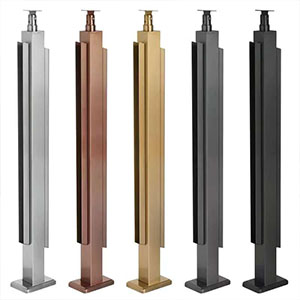Stainless Steel Glass Railing Post System | Balcony & Stair Handrail Solutions