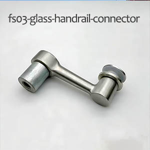 Stainless Steel Glass Handrail Bracket Connector for Balcony & Stair Railing (Model FS03)