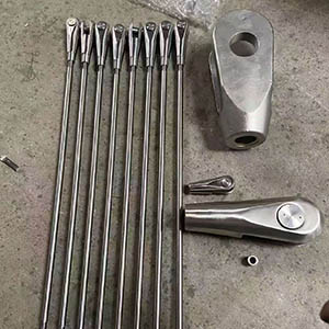 Stainless Steel Tension Rod for Glass Canopy and Curtain Wall Support